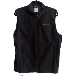 Patagonia Mens Full Zip Black Vest Size Medium